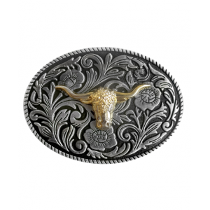 Belt Buckle - Gold Steer Belt Buckle - Gold Steer