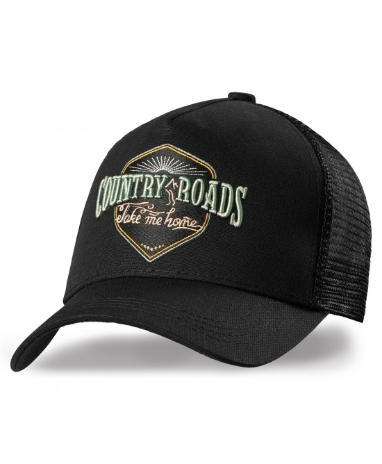 Trucker Hat - Country Roads Black