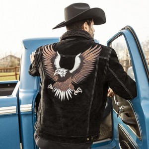 Stars & Stripes - Decker Black Men's Western Jacket Stars & Stripes - Decker Black Men's Western Jacket