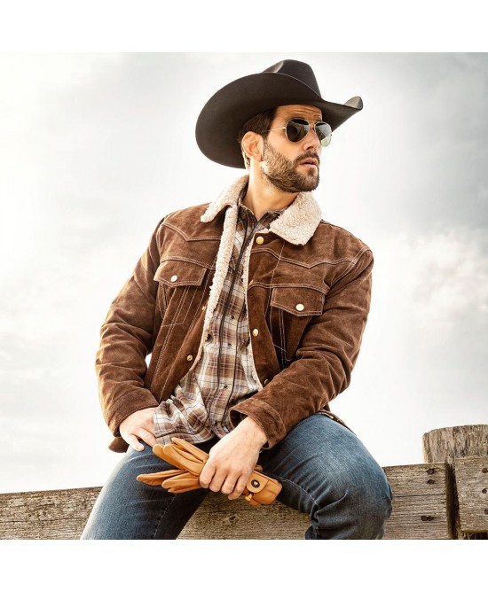 Stars & Stripes - Decker Brown Men's Western Jacket