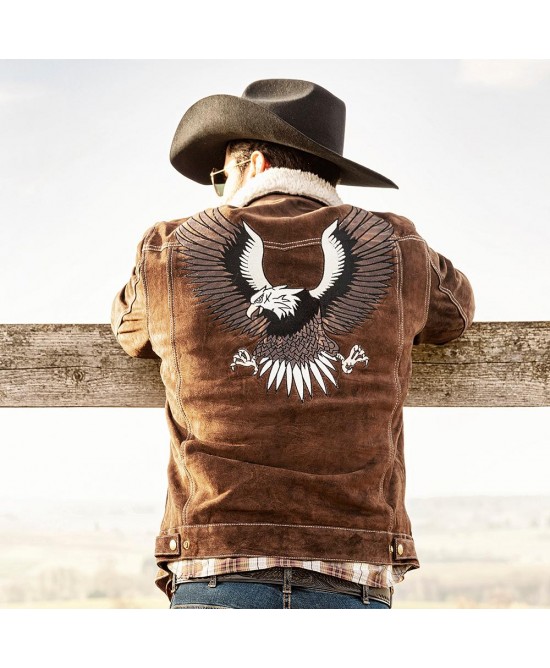 Stars & Stripes - Decker Brown Men's Western Jacket