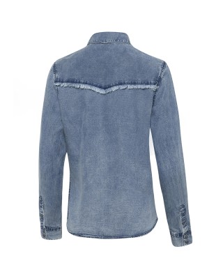 Stars & Stripes - Blue Women's Western Shirt