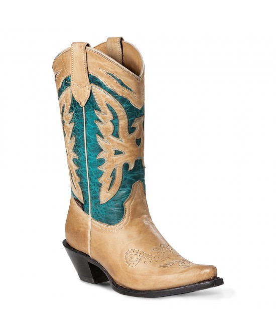 Stars & Stripes - Women's Western Boots - Alce Turquoise
