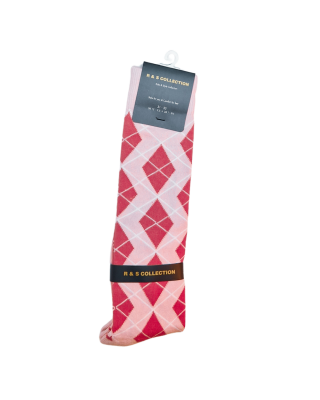 Old West - Children's Boot Socks - Knee High Pink Socks 1 Pack