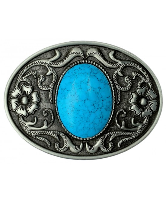 Belt Buckle - Blue Centre Stone Belt Buckle - Blue Centre Stone