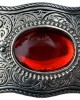 Belt Buckle - Curvy Rectangle Buckle Red Shell