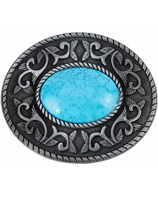 Belt Buckle - Turquoise Stone