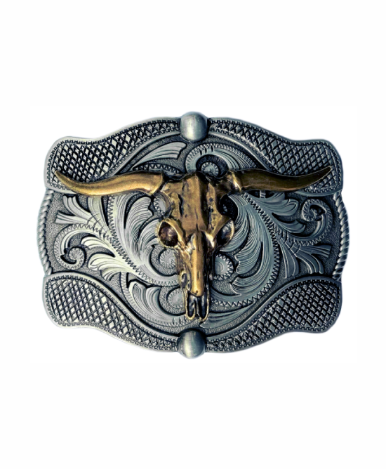 Belt Buckle - Western Steer Skull