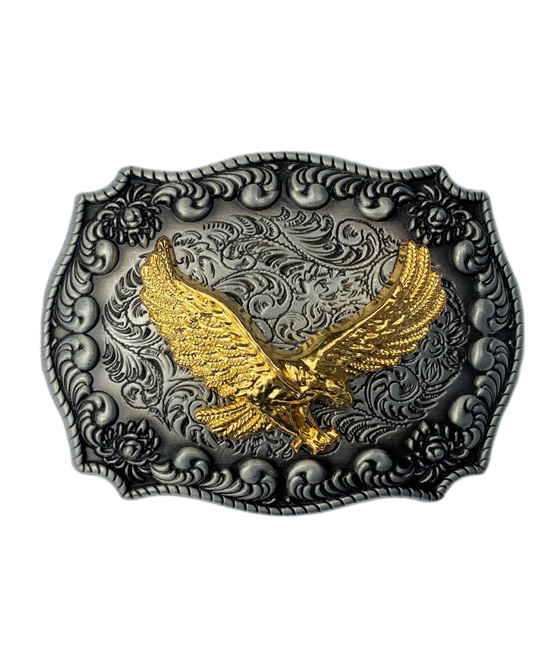 Belt Buckle - Western Gold Plated Eagle