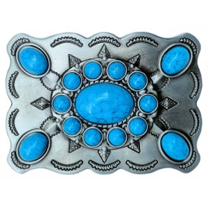 Belt Buckle - Turquoise Imitation Stone Belt Buckle - Turquoise Imitation Stone