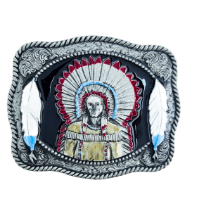 Belt Buckle - Native American Feathers Belt Buckle - Native American Feathers
