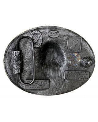 Belt Buckle - Bald Eagle Scroll