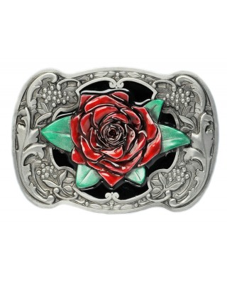Belt Buckle - Western Rose