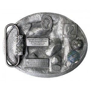 Belt Buckle -  Wolf Feathers Dreamcatcher 