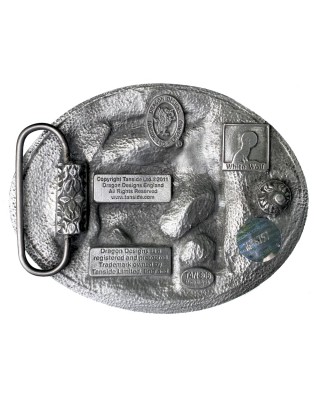 Belt Buckle -  Wolf Feathers Dreamcatcher 