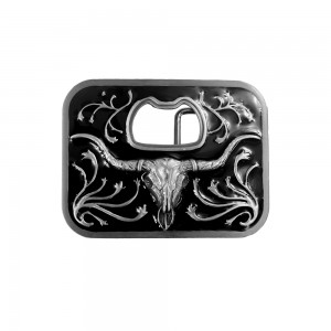 Belt Buckle - Steer Skull Bottle Opener Belt Buckle - Steer Skull Bottle Opener