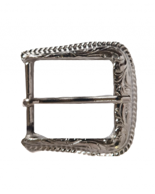 Belt Buckle - Engraved Scroll