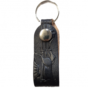 Belt Loop Keyring - Black Horses