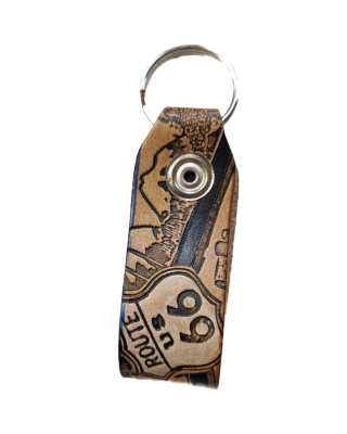 Belt Loop Keyring - Route 66