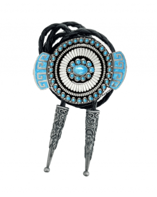 Bolo Tie - Aztec Blue