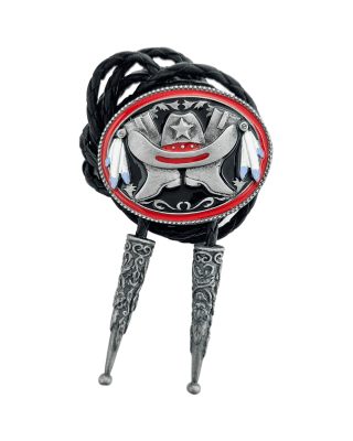 Bolo Tie - Cowboy Boots Hat