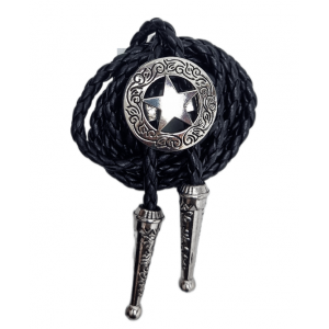 Bolo Tie - Star Scroll