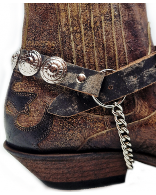 Boot Straps - Concho Stress Brown