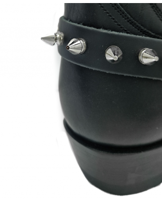 Boot Straps - Spikes Black