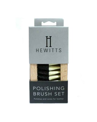 Hewitts Polishing Brush Set for Leather