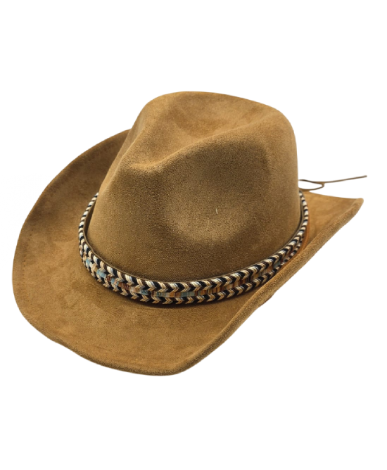 Western Hat - Children's - Brown Aztec