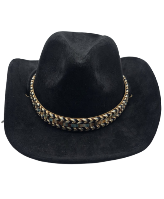 Western Hat - Children's - Black Aztec