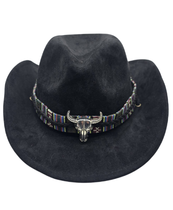 Western Hat - Children's - Black Steer