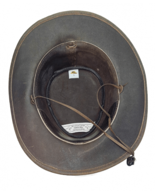 Leather Western Hat - Distressed Brown