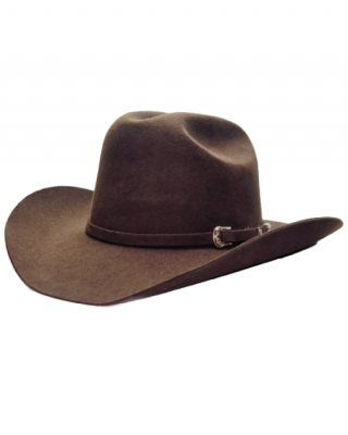 Wool Buckle Brown Hat