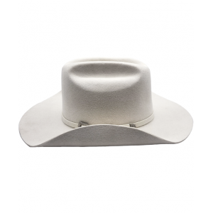 Wool Buckle White Hat 