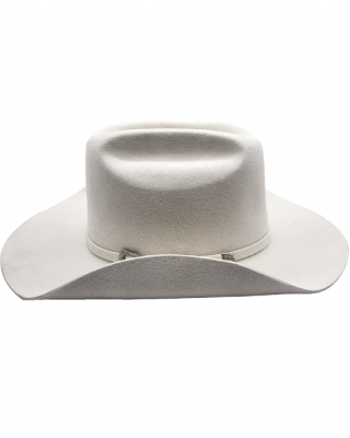 Wool Buckle White Hat 