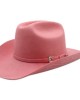Wool Felt Buckle Hat Band Western Pink Hat