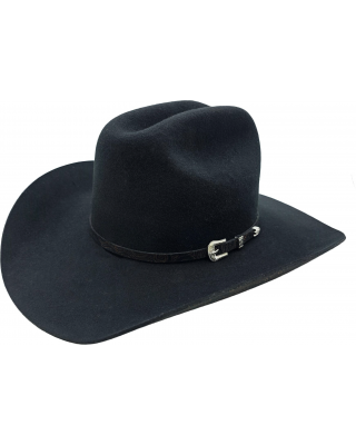 Wool Buckle Black Hat - Pattern