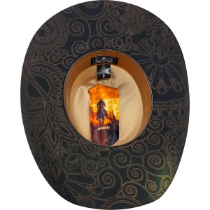 Wool Buckle Black Hat - Pattern