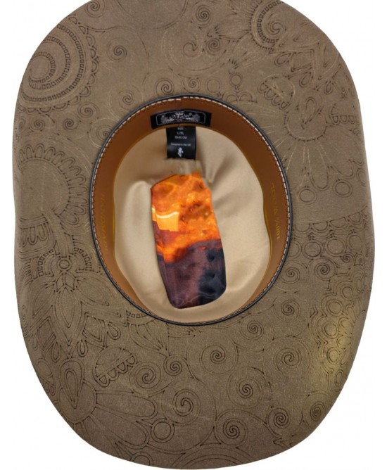 Wool Felt Buckle Hat Band Western Beige Hat 