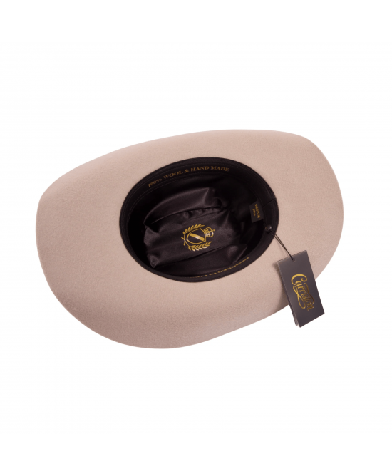 Wool Felt Western Sand Hat - Cognac Hatband