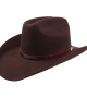 Wool Felt Western Brown Hat - Cognac Hatband Wool Felt Western Brown Hat - Cognac Hatband