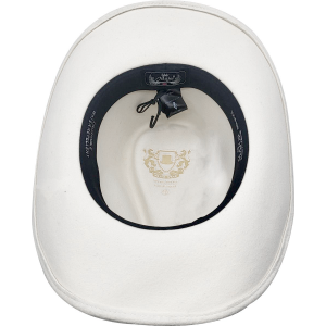 Wool White Concho Hat