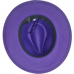 Felt Hat - Purple - One Size