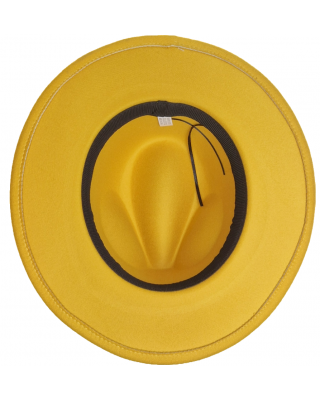 Felt Hat - Yellow - One Size