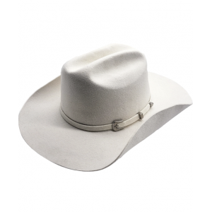 Wool Buckle White Hat 