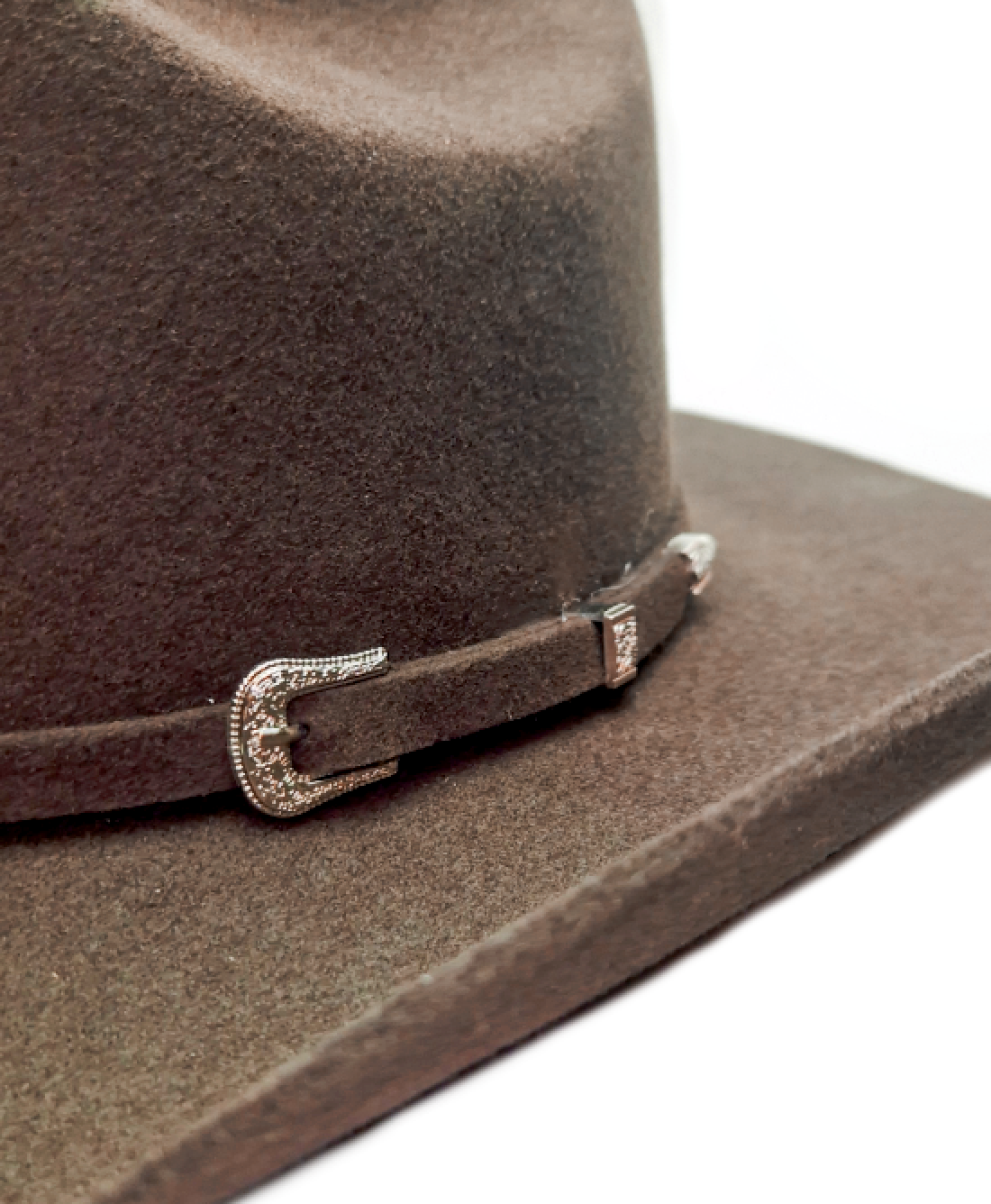 Ombre Wool Hat with Chain Brown main image 0
