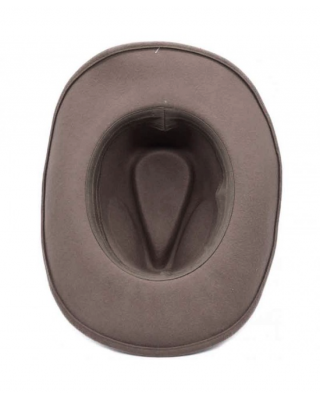 Wool Felt Western Hat - Camel Brown