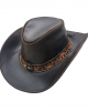 Leather Western Hat - Flowers