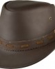 Leather Western Hat - Australian Brown